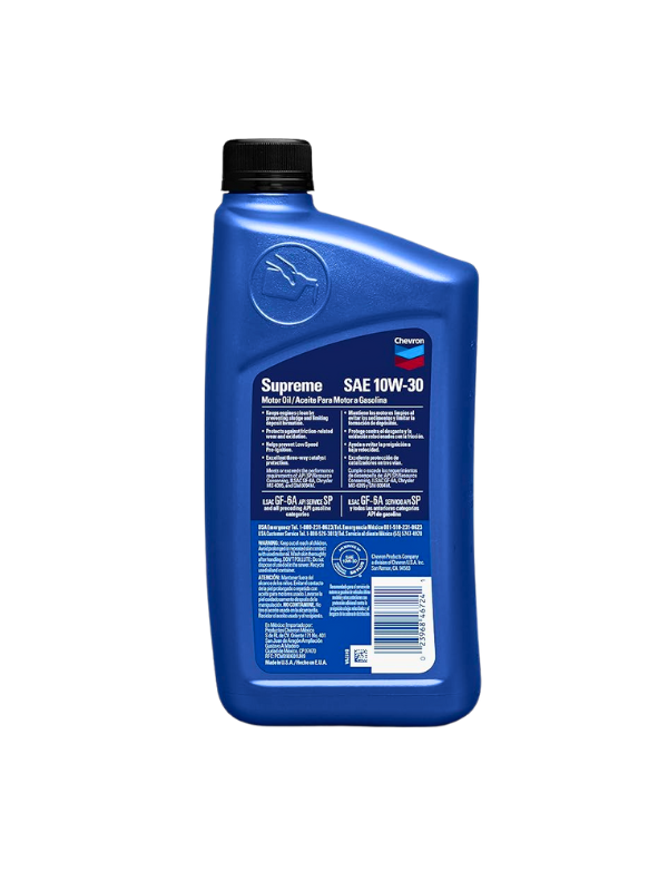 Chevron® Supreme™ Synthetic Blend 10W-30 Motor Oil — E.H. Wolf & Sons